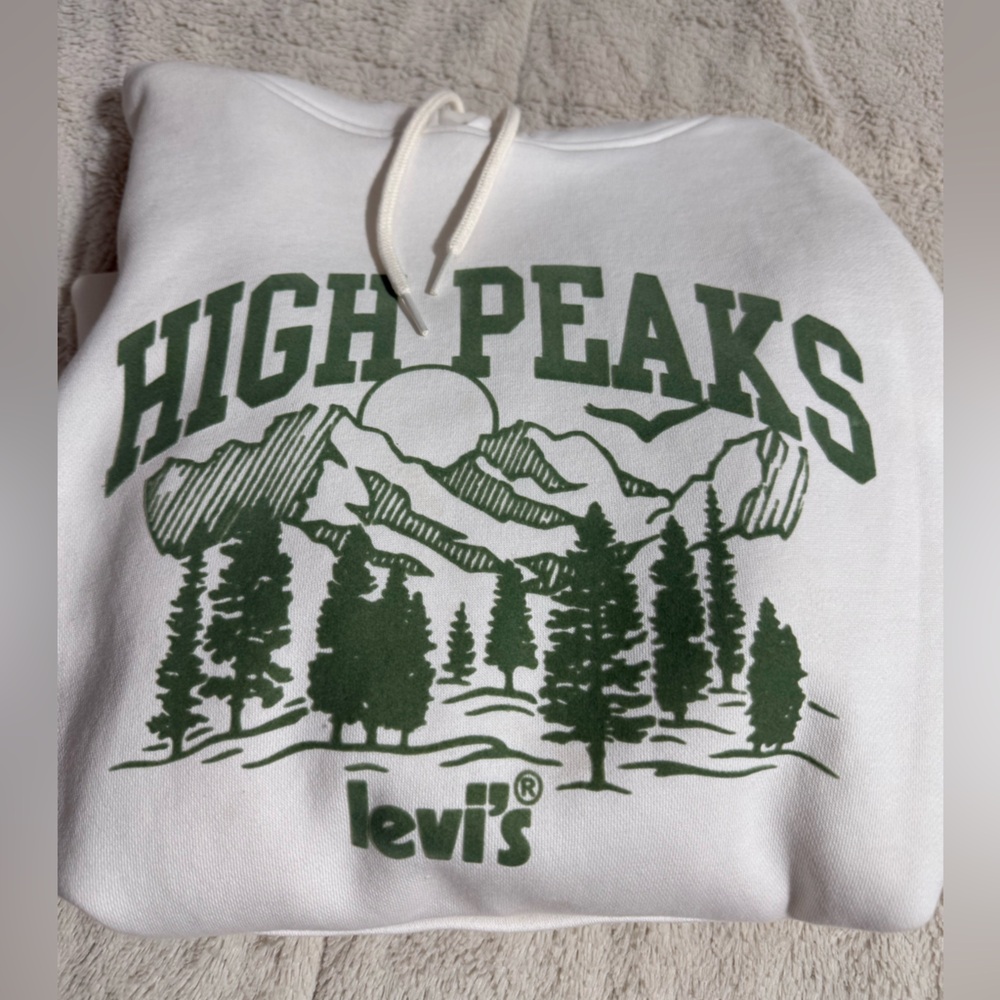 Levi’s Relaxed High Peak Hoodie White